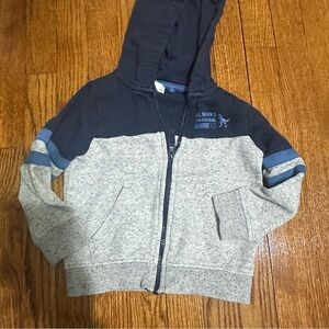 Kids' Navy and Gray Hoodie